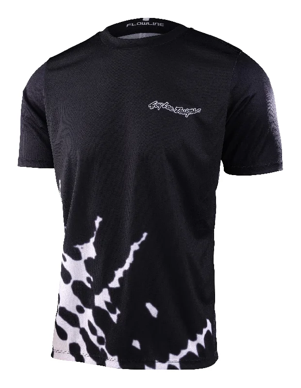 Men's Moisture - Wicking Lacrosse Jerseys with Mesh Panels for Optimal Performance on the FieldTroy Lee Designs Flowline Short Sleeve MTB Jersey - Big Spin - Black - 2023