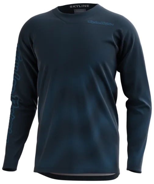 Men's NBA Authentic Team Jerseys in Official Team Colors for True Basketball FansTroy Lee Designs Skyline Chill Long Sleeve MTB Jersey - Waves - Dark Slate-Blue - 2023