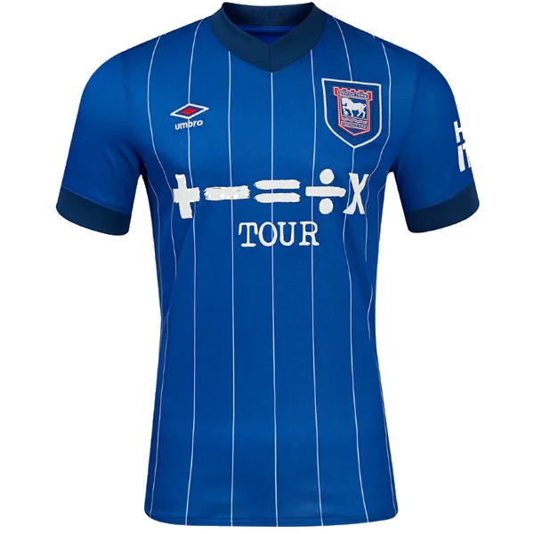 Men's Throwback Rugby Jerseys of Historic Matches and Teams for Rugby History BuffsUmbro Ipswich Town Home Jersey 24/25 (Royal Blue)