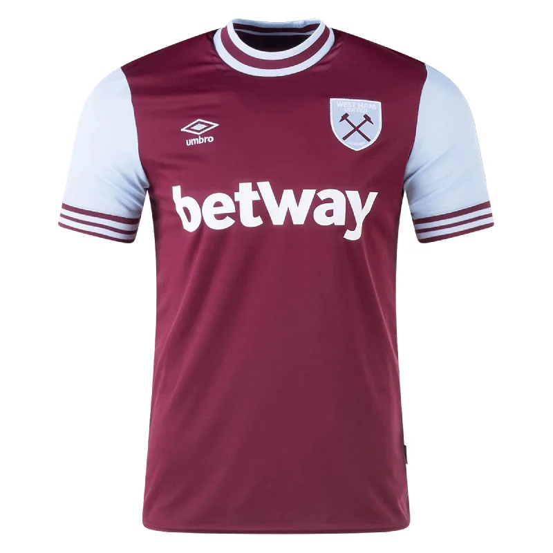 Men's Vintage American Football Jerseys of Legendary Teams for Collectors and FansUmbro West Ham Home Jersey 24/25 (Maroon/Sky Blue)