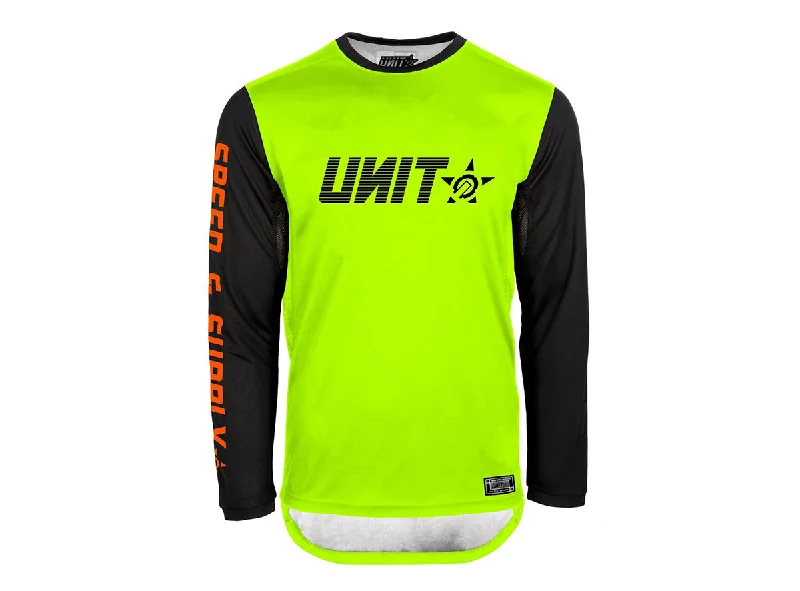 Men's Football Jerseys with Embroidered Club Badges for a Premium and Authentic AppealUnit Fusion Long Sleeve MX Jersey - Slim Fit - Yellow - 2021