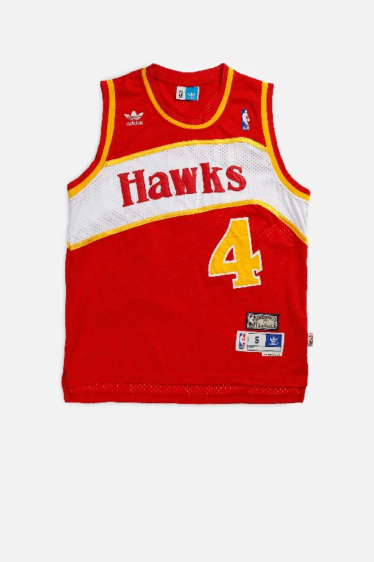 Men's Custom - Printed Baseball Jerseys with Player Names and Numbers for Personalized StyleVintage Atlanta Hawks NBA Jersey - S