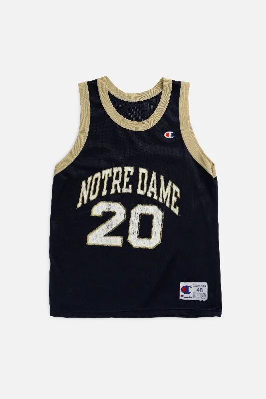 Men's Throwback Tennis Jerseys Inspired by Iconic Matches and PlayersVintage Notre Dame Fighting Irish NCAA Basketball Jersey - M