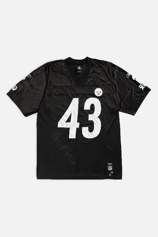 Men's Retro Soccer Jerseys of Famous Clubs from the 90s for Nostalgic Football EnthusiastsVintage Pittsburgh Steelers NFL Jersey - M