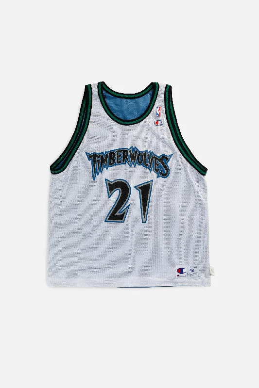 Men's Limited - Release American Football Jerseys of Rookie Stars for Early Adopters and FansVintage Reversible Minnesota Timberwolves NBA Jersey - XL