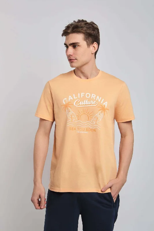 Men's short - sleeve linen t - shirts for summer beach outingsT-Shirt