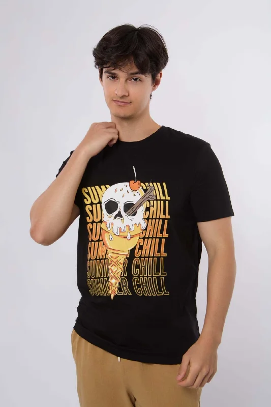 Men's thermal t - shirts with a high - neck design for cold weatherT-Shirt
