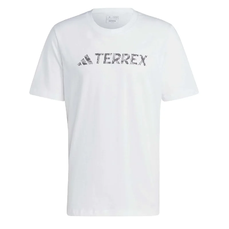 Men's organic cotton crew - neck t - shirts for everyday comfortAdidas Terrex Classic Logo T-Shirt White