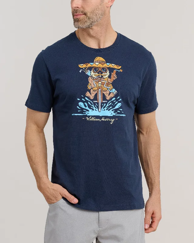 Men's slim - fit graphic t - shirts with vintage rock band printsAdios Gopher T-Shirt
