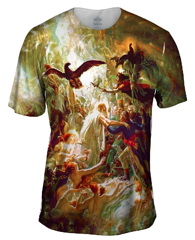 Men's organic cotton crew - neck t - shirts for everyday comfortAnne-Louis Girodet de Roussy-Trioson - "Apotheosis of French Soldiers Fallen In The Liberation War"