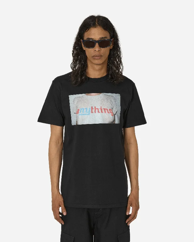 Men's polo t - shirts with a contrast collar for a preppy lookPortrait T-Shirt Black