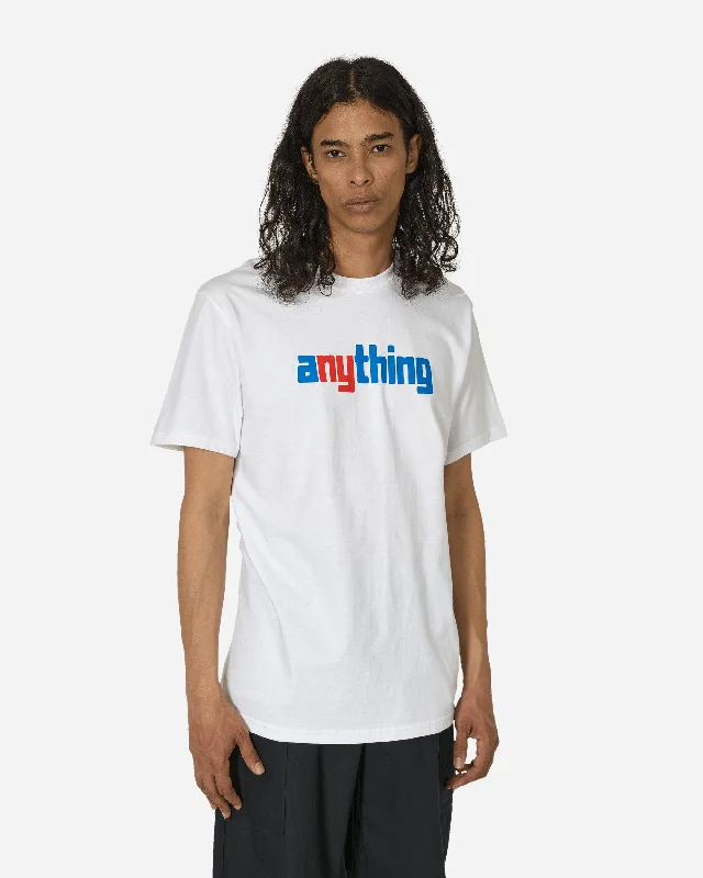 Men's tie - dye t - shirts with a bohemian styleSpeedball Logo T-Shirt White