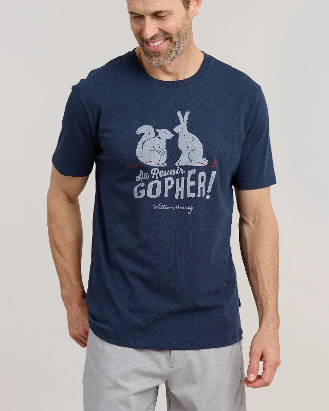 Men's tie - dye t - shirts with a bohemian styleAu Revoir Gopher T-Shirt
