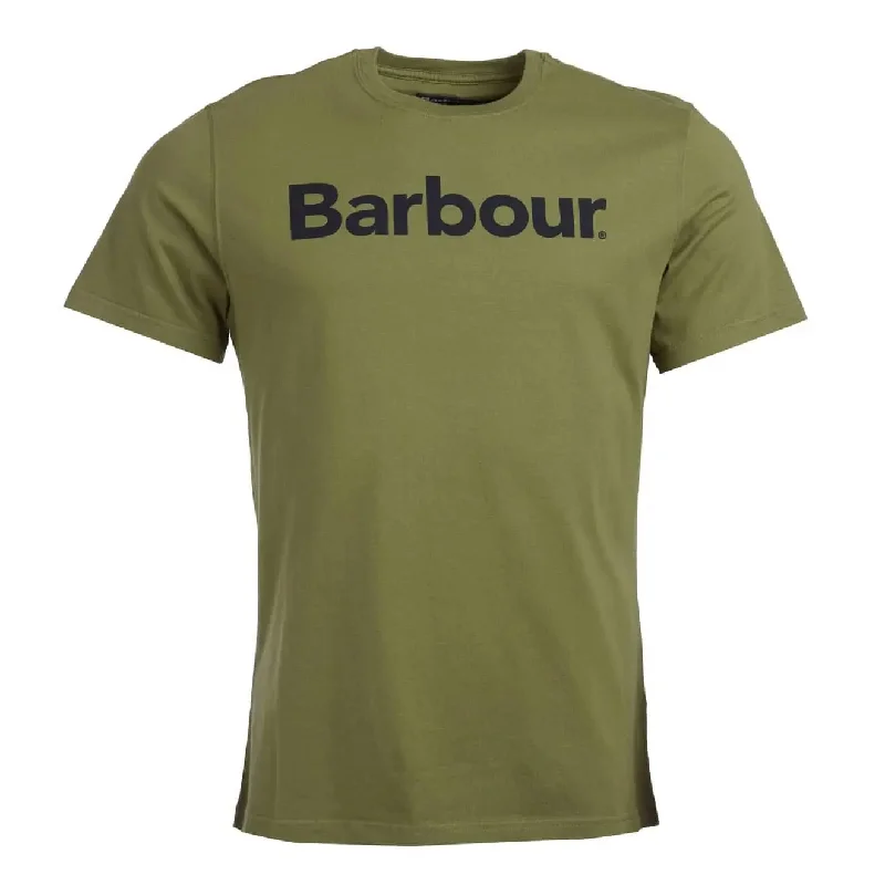 Men's mock - neck t - shirts with a modern and sleek styleBarbour Logo T-Shirt Burnt Olive
