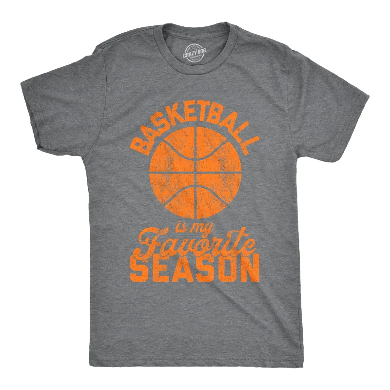 Men's tie - dye t - shirts with a bohemian styleBasketball Is My Favorite Season Men's T Shirt