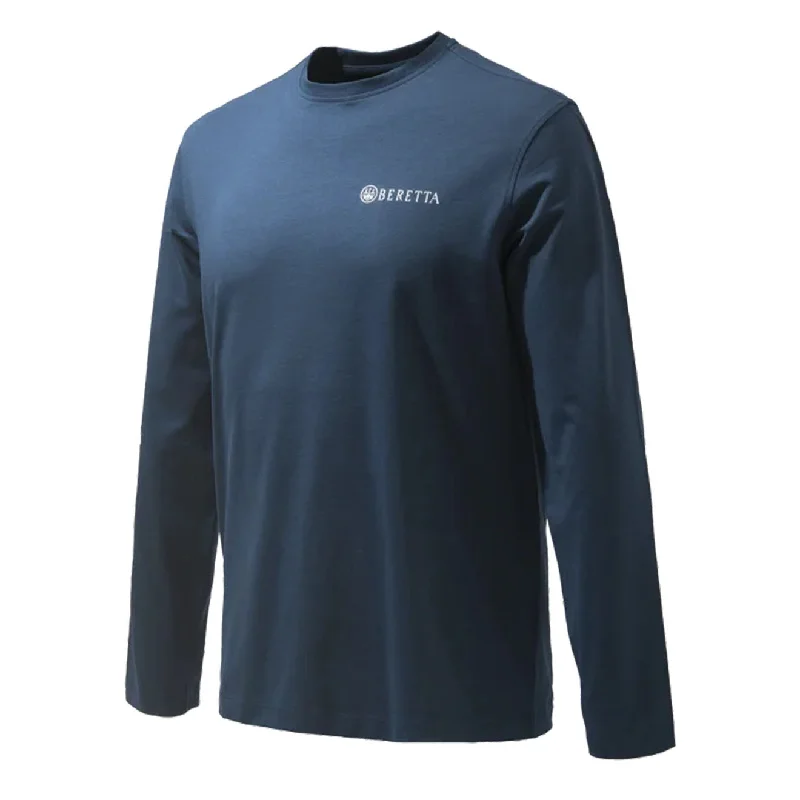 Men's tie - dye t - shirts with a bohemian styleBeretta Beretta Team LS Blue Total Eclipse