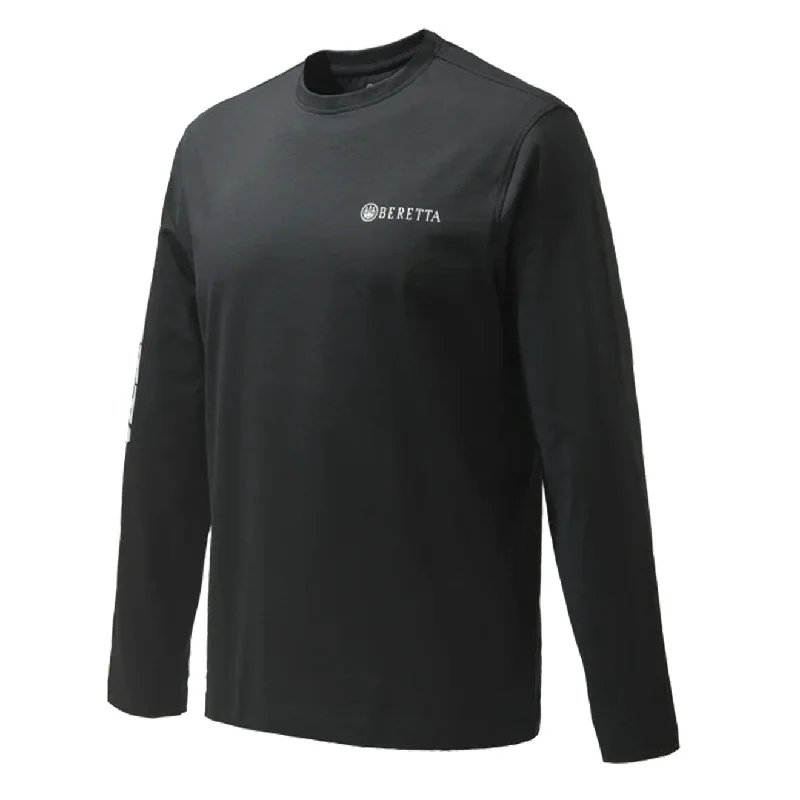 Men's moisture - wicking athletic t - shirts for intense workoutsBeretta Beretta Team LS Jet Black