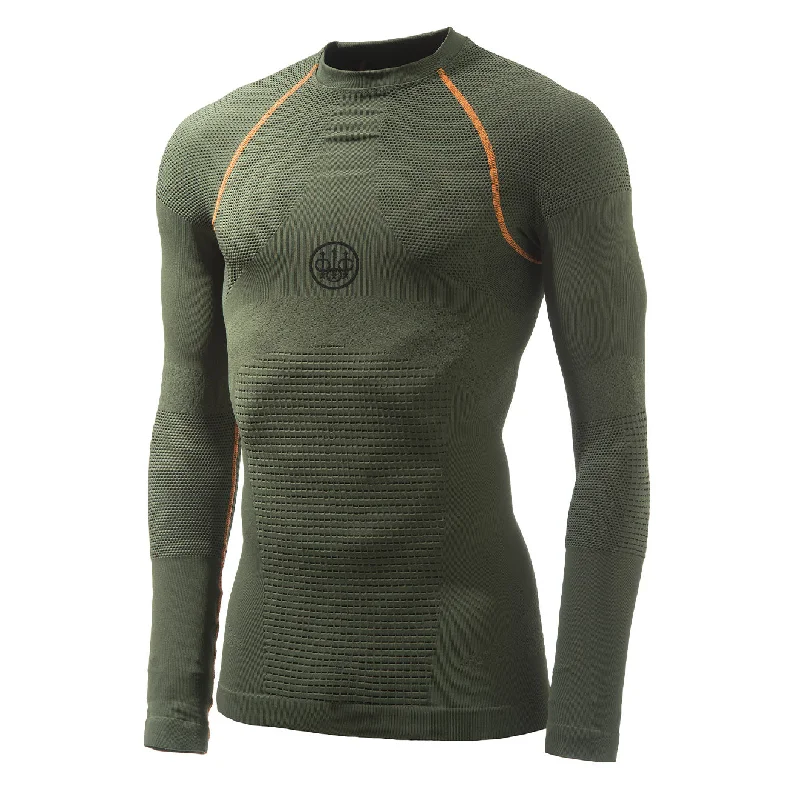 Men's eco - friendly recycled t - shirts for sustainable fashion choicesBeretta Body Mapping 3D L/S Base Layer T-Shirt Green