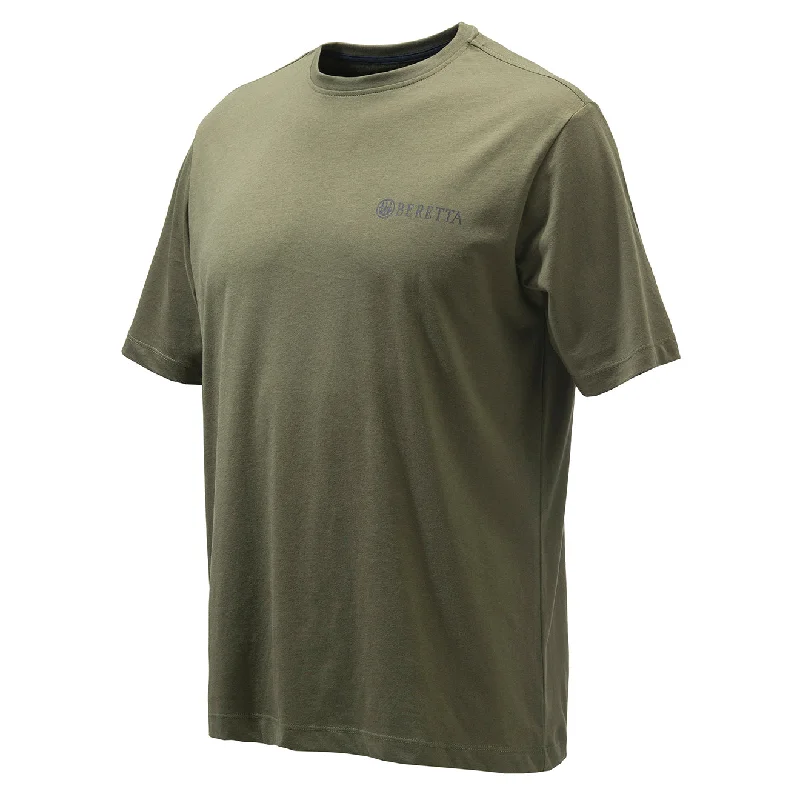 Men's smart - casual checkered t - shirts for semi - formal occasionsBeretta Corporate T-Shirt Green