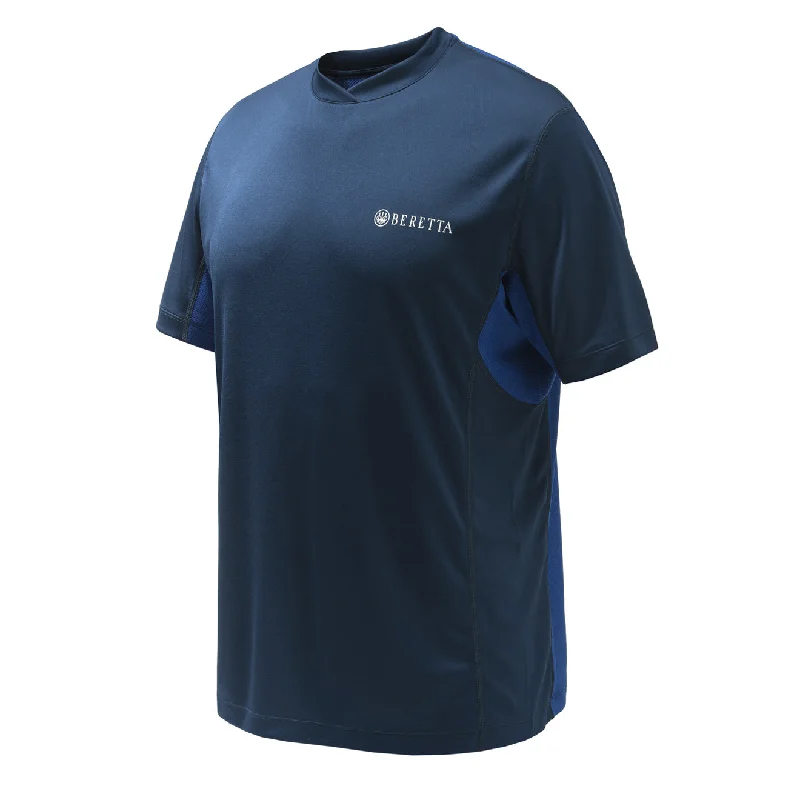 Men's smart - casual checkered t - shirts for semi - formal occasionsBeretta Flash Tech T-Shirt Navy