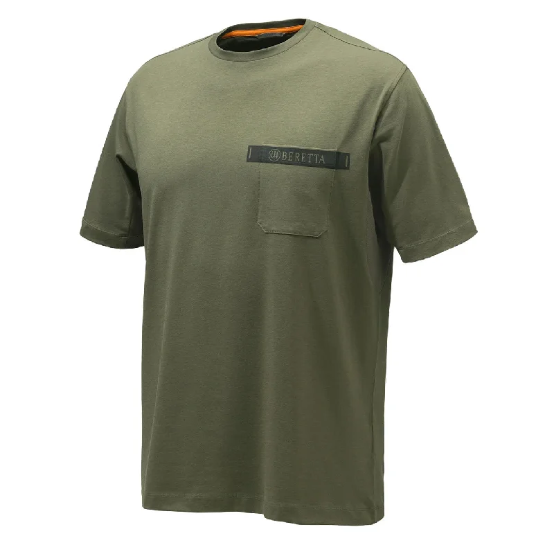 Men's plus - size pocket t - shirts with a classic lookBeretta Tactical T-shirt Green Stone