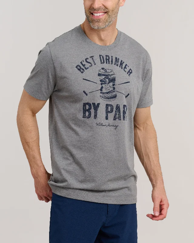 Men's distressed denim - look t - shirts with a rugged appealBest Drinker By Par T-Shirt
