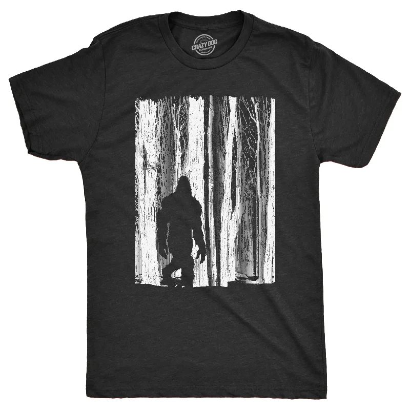Men's mock - neck t - shirts with a modern and sleek styleBigfoot In The Forest Men's T Shirt