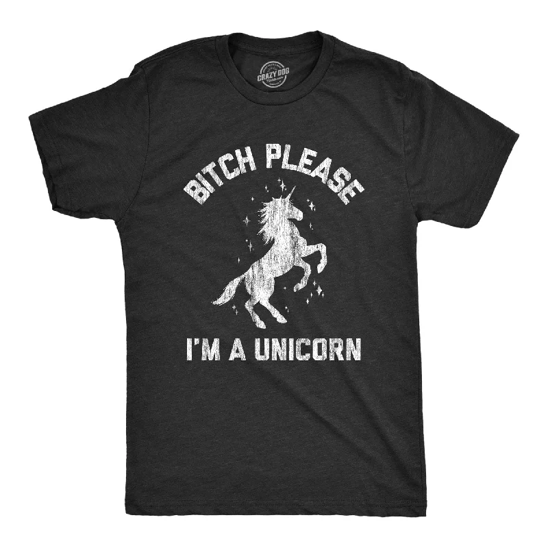 Men's organic cotton crew - neck t - shirts for everyday comfortBith Please I'm A Unicorn Men's T Shirt