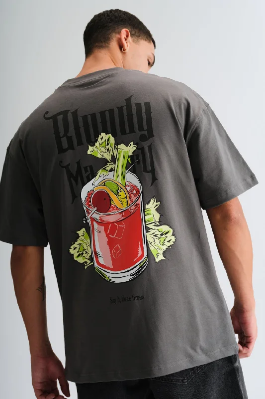 Men's lightweight performance t - shirts for running marathonsBloody Mary Oversized T-shirt
