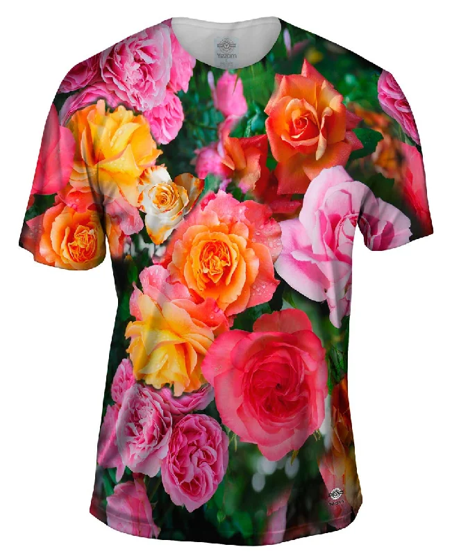 Men's distressed denim - look t - shirts with a rugged appealBright Day Rose Bouquet