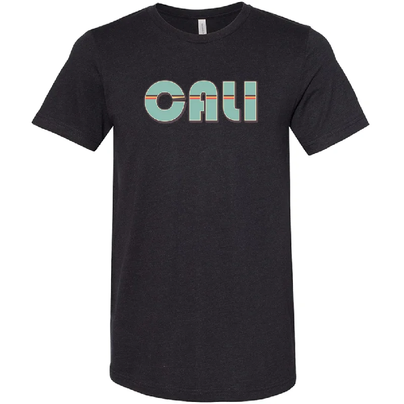Men's moisture - wicking athletic t - shirts for intense workoutsCali 70's Radical Asst Colors Sueded Tee