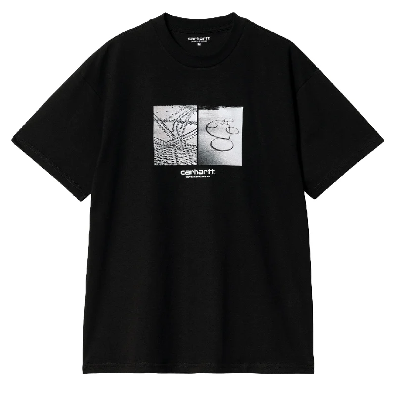 Men's button - front t - shirts with a unique artistic printCarhartt WIP Motor T-Shirt Black