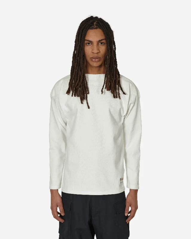 Men's eco - friendly recycled t - shirts for sustainable fashion choicesMade in Japan Crewneck Longsleeve T-Shirt White