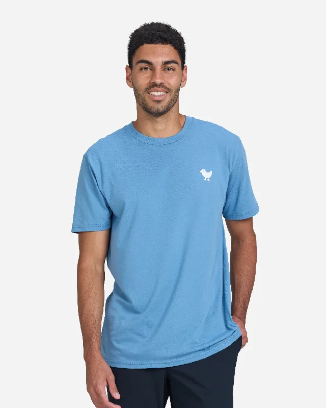 Men's eco - friendly recycled t - shirts for sustainable fashion choicesCornet Blue Bad Tee