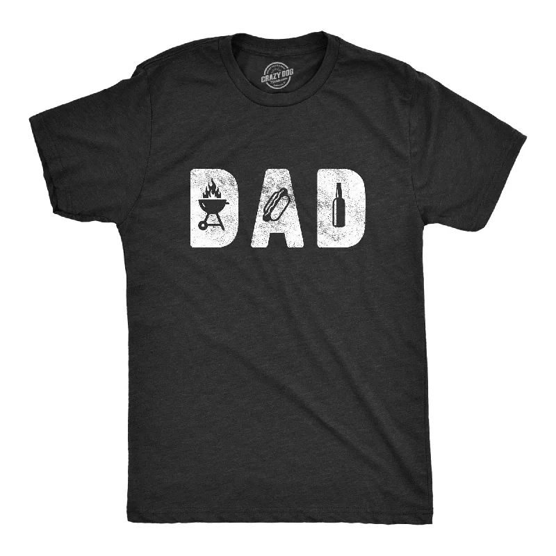 Men's lightweight performance t - shirts for running marathonsDad Grill Men's T Shirt