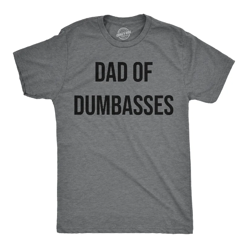 Men's slim - fit graphic t - shirts with vintage rock band printsDad Of Dumbasses Men's T Shirt