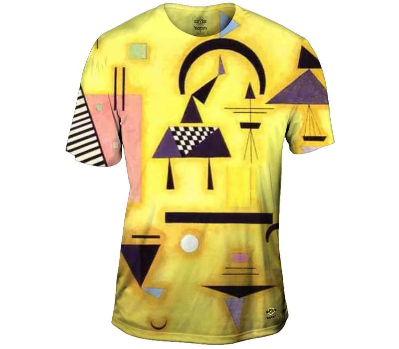 Men's tie - dye t - shirts with a bohemian styleDecisive Pink - Kandinsky