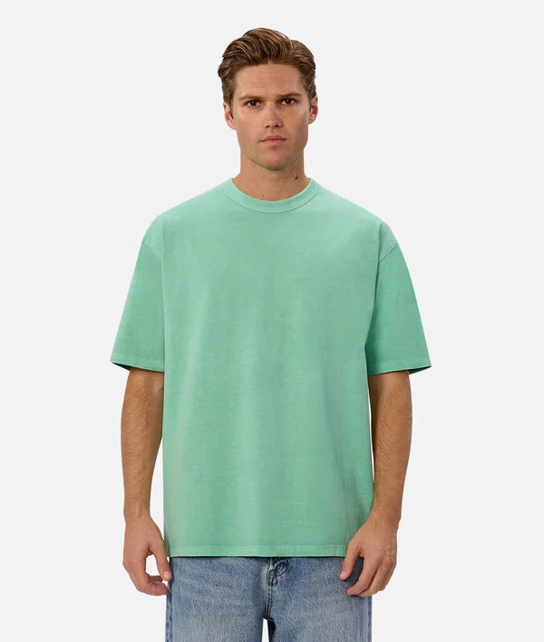 Men's mock - neck t - shirts with a modern and sleek styleIndustrie - The Del Sur Tee - Spearmint