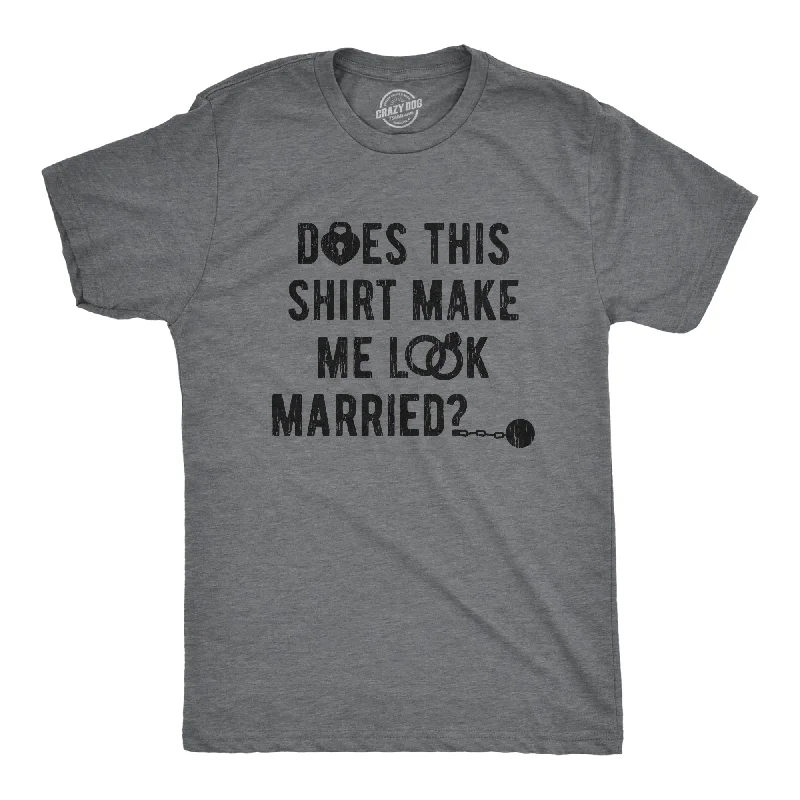 Men's ribbed t - shirts with a textured finish for added styleDeos This Shirt Make Me Look Married? Men's T Shirt