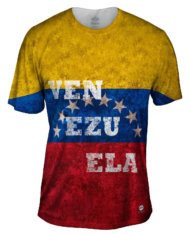 Men's long - sleeve henley t - shirts with button - down placketsDirty Venezuela
