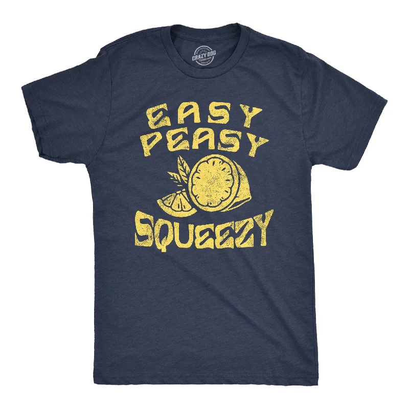 Men's eco - friendly recycled t - shirts for sustainable fashion choicesEasy Peasy Lemon Squeezy Men's T Shirt