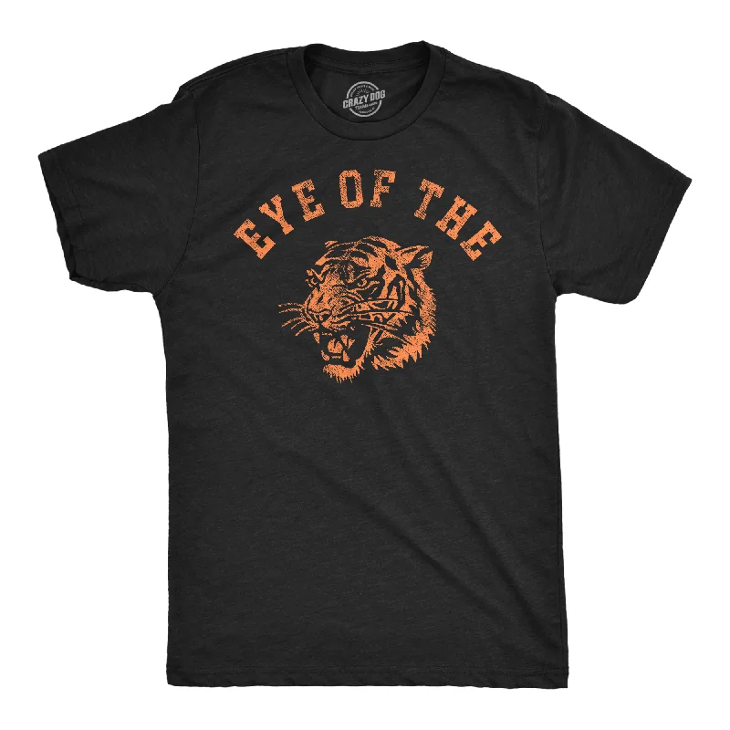 Men's slim - fit graphic t - shirts with vintage rock band printsEye Of The Tiger Men's T Shirt