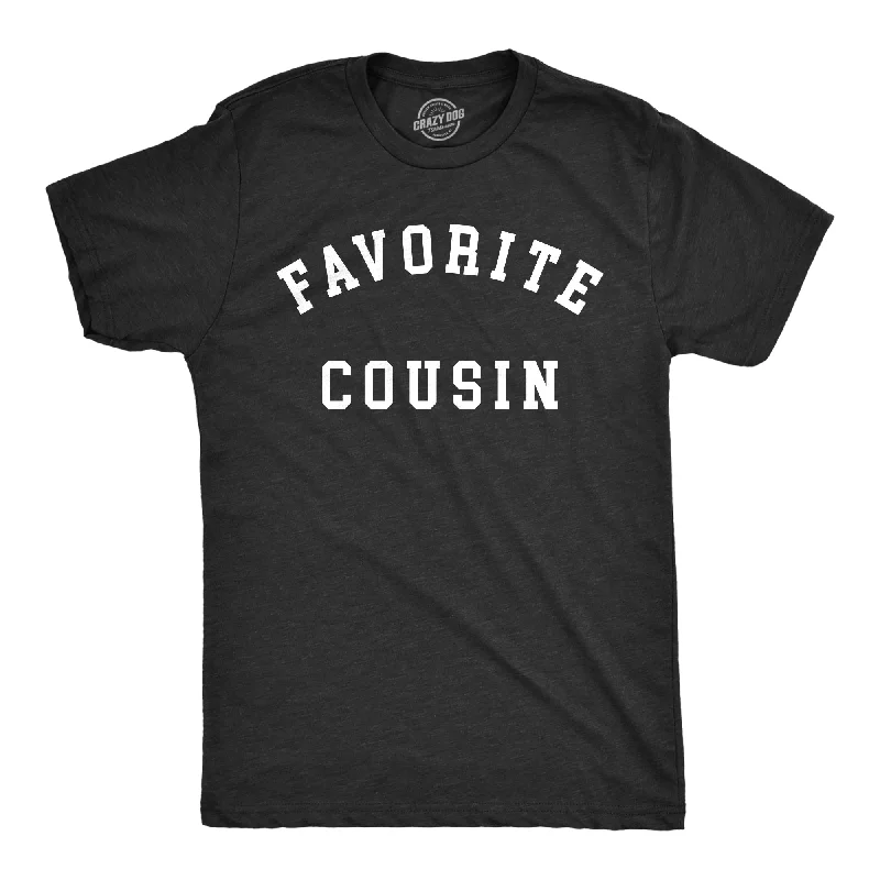 Men's smart - casual checkered t - shirts for semi - formal occasionsFavorite Cousin Men's T Shirt