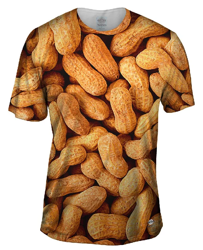Men's mock - neck t - shirts with a modern and sleek styleFeeling Peanuty