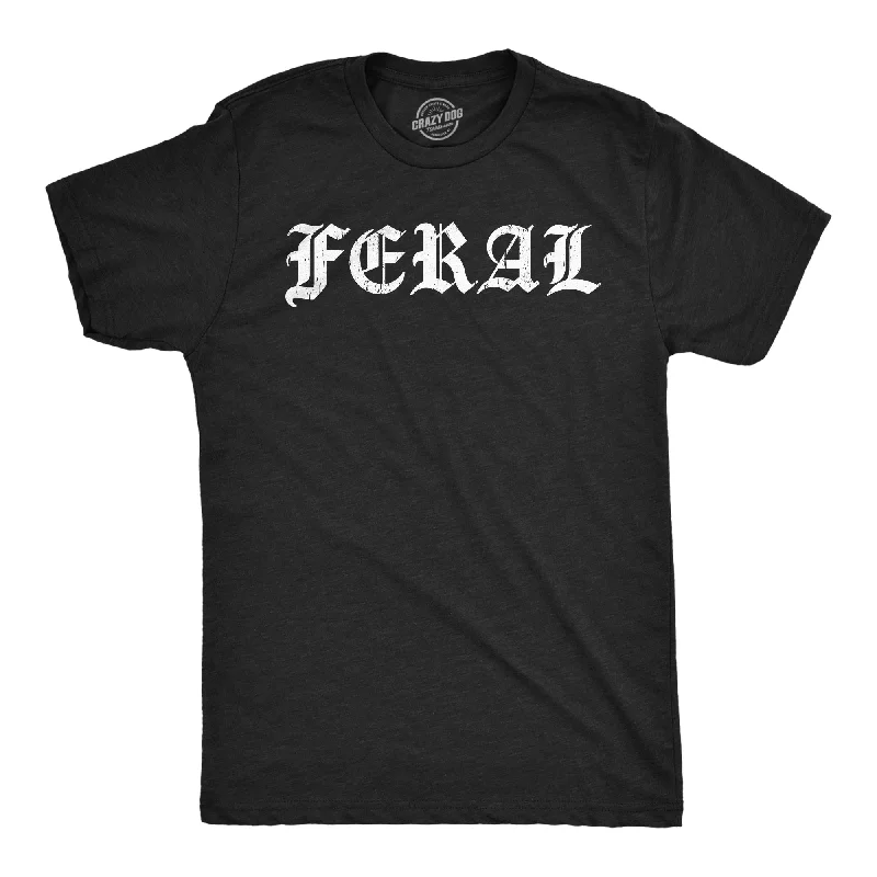 Men's v - neck muscle t - shirts for a body - building aestheticFeral Men's T Shirt