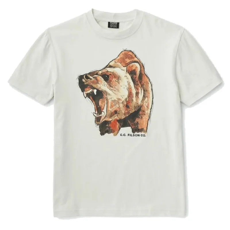 Men's lightweight performance t - shirts for running marathonsFilson S/S Lightweight Outfitter T-Shirt Sail White