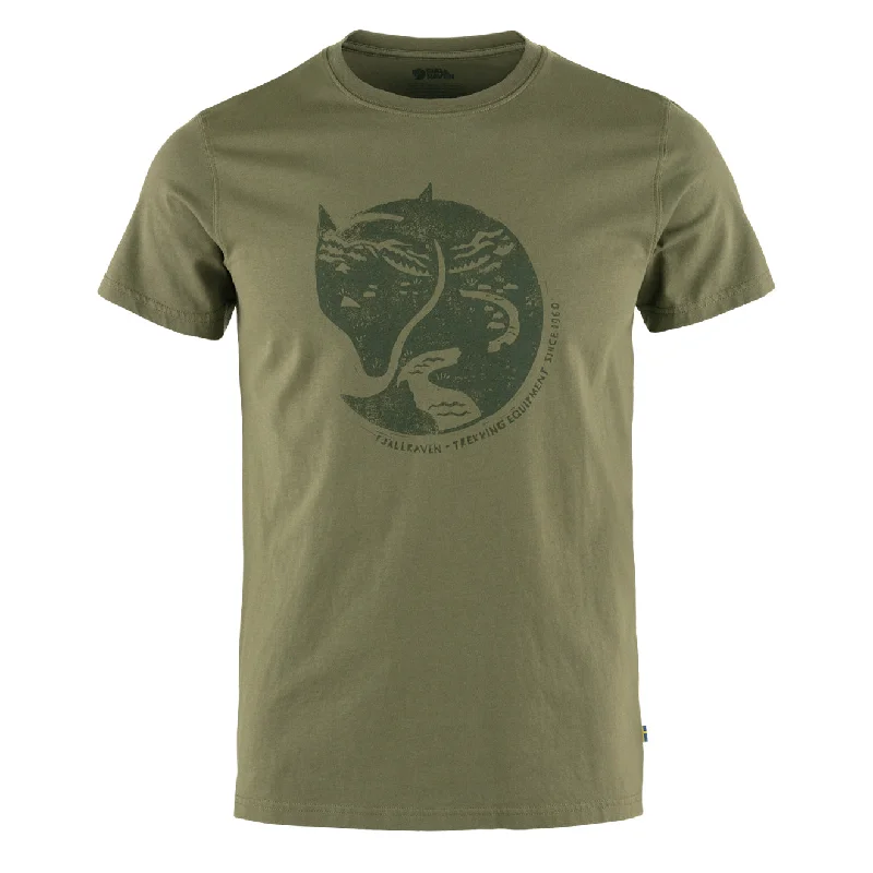 Men's button - front t - shirts with a unique artistic printFjallraven Arctic Fox T-Shirt Laurel Green