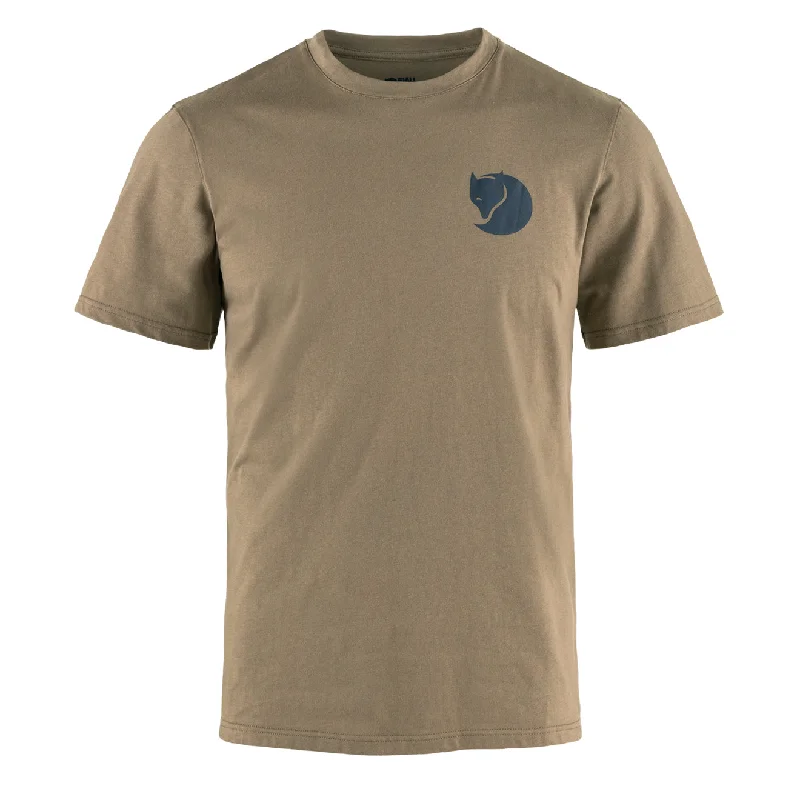 Men's plus - size pocket t - shirts with a classic lookFjallraven Walk With Nature T-Shirt Suede Brown