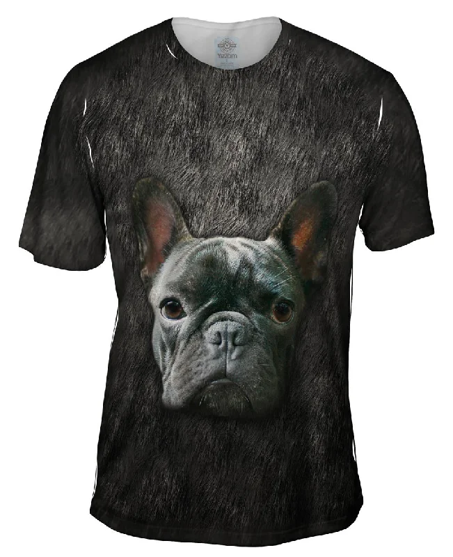 Men's plus - size pocket t - shirts with a classic lookFrench Bulldog Face