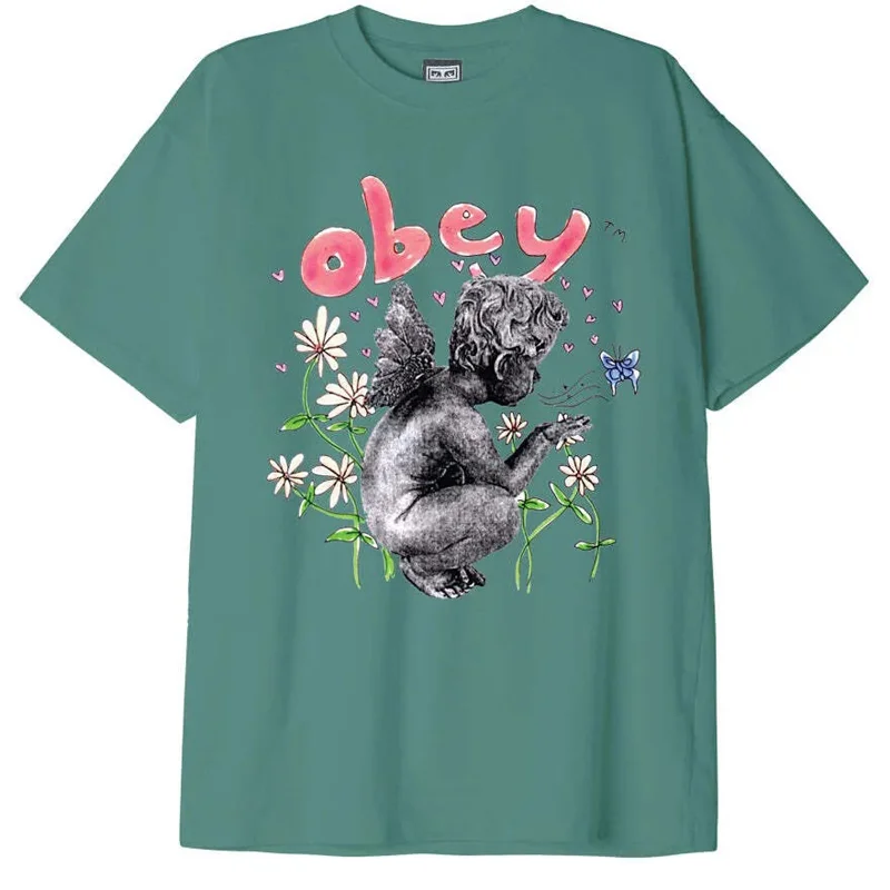 Men's printed Hawaiian t - shirts for tropical vacationsGarden Fairy Heavyweight T-Shirt